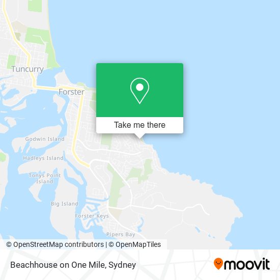 Beachhouse on One Mile map
