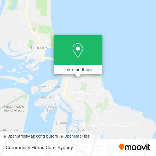 Community Home Care map