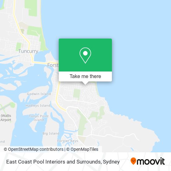 East Coast Pool Interiors and Surrounds map