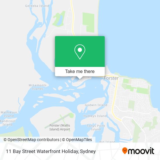 11 Bay Street Waterfront Holiday map