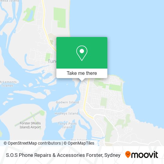 S.O.S Phone Repairs & Accessories Forster map