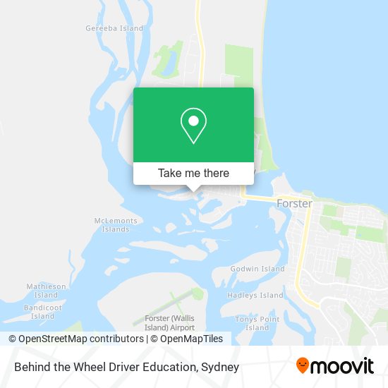 Behind the Wheel Driver Education map
