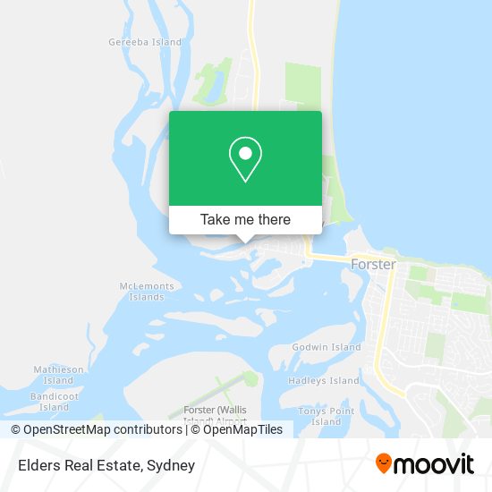 Elders Real Estate map