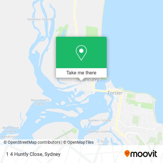1 4 Huntly Close map