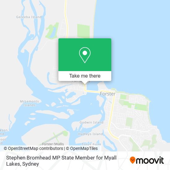 Stephen Bromhead MP State Member for Myall Lakes map