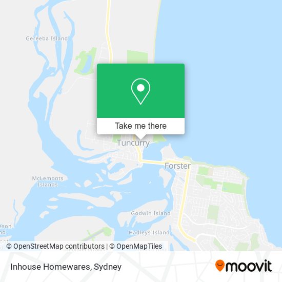 Inhouse Homewares map