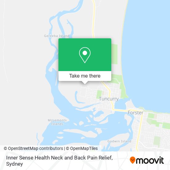 Inner Sense Health Neck and Back Pain Relief map