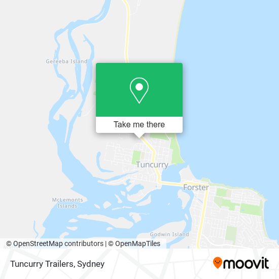 Tuncurry Trailers map