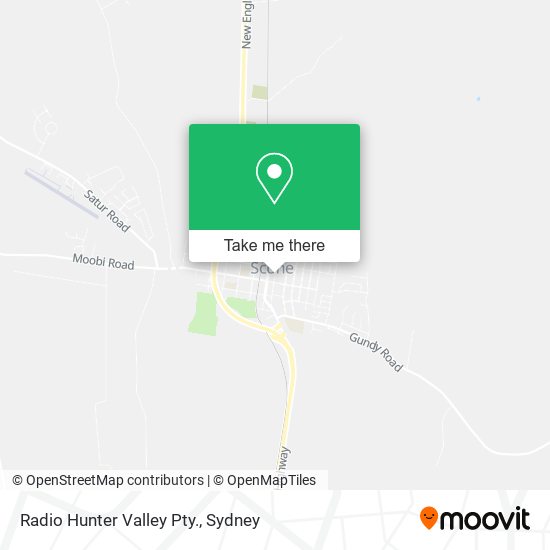Radio Hunter Valley Pty. map