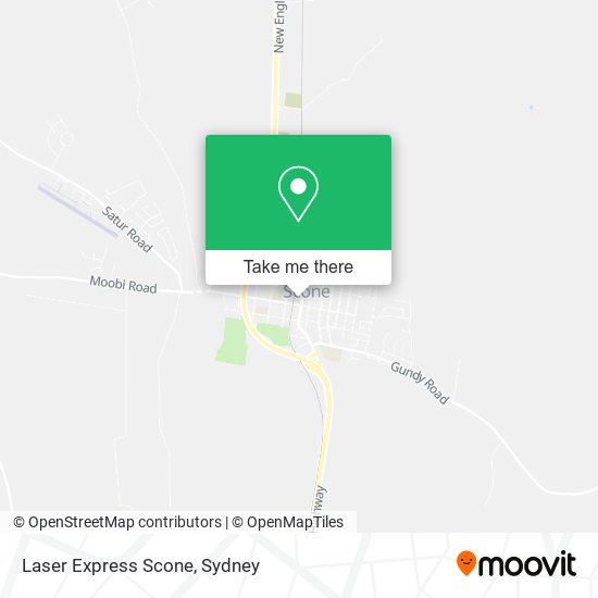 Laser Express Scone map