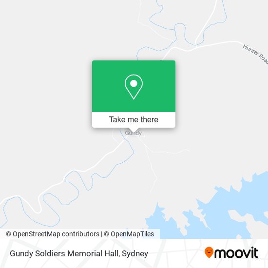 Gundy Soldiers Memorial Hall map