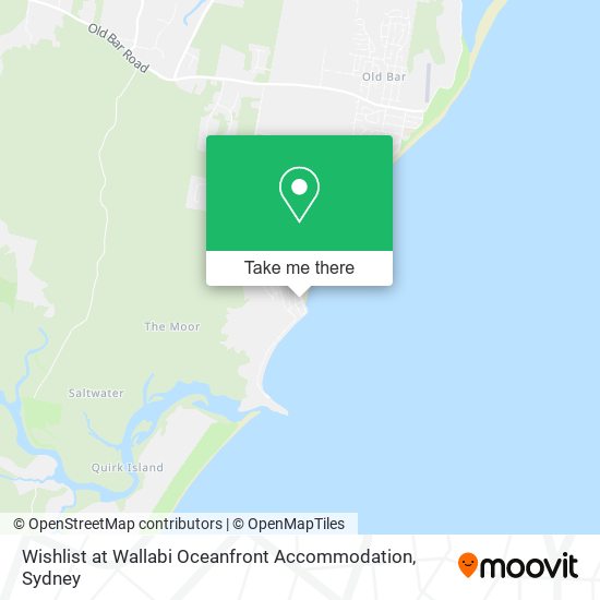 Mapa Wishlist at Wallabi Oceanfront Accommodation