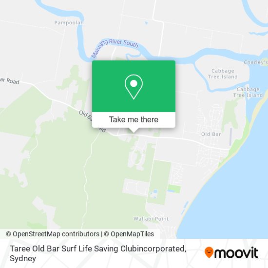 Taree Old Bar Surf Life Saving Clubincorporated map