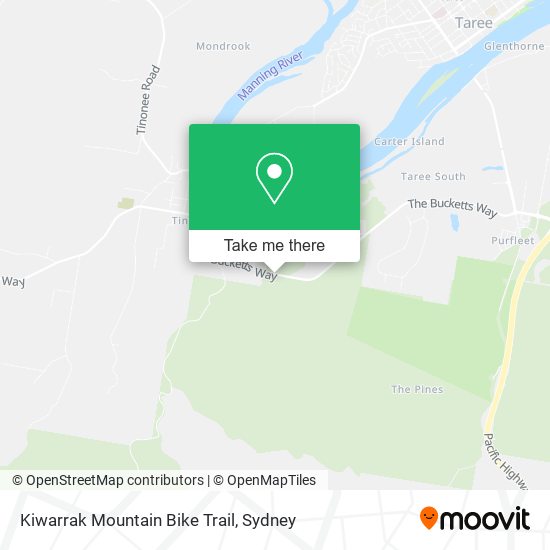 Kiwarrak Mountain Bike Trail map