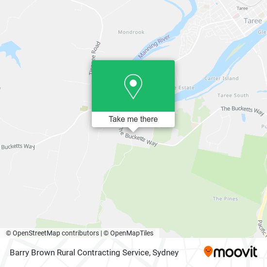 Barry Brown Rural Contracting Service map
