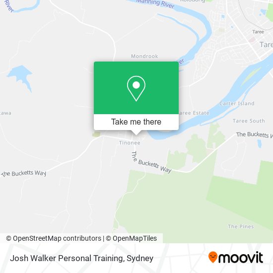 Josh Walker Personal Training map