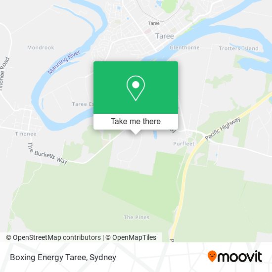 Boxing Energy Taree map