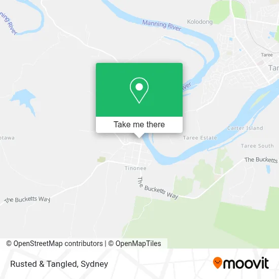 Rusted & Tangled map