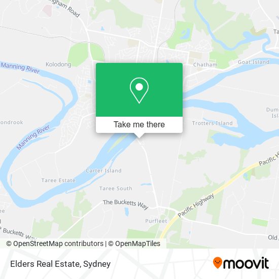 Elders Real Estate map
