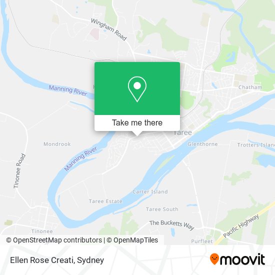 Ellen Rose Creati map