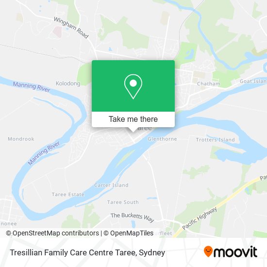 Tresillian Family Care Centre Taree map