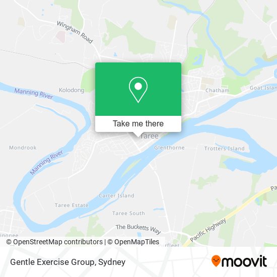 Gentle Exercise Group map