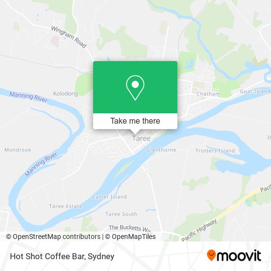 Hot Shot Coffee Bar map