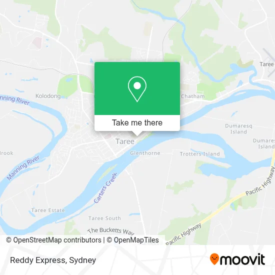 Reddy Express map