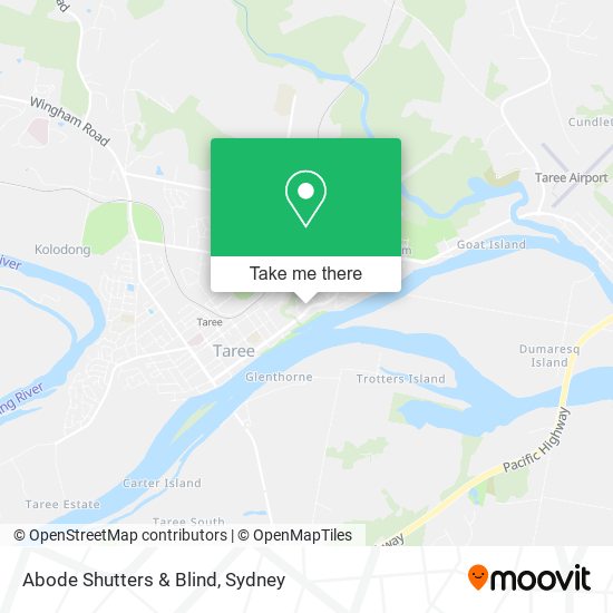 Abode Shutters & Blind map
