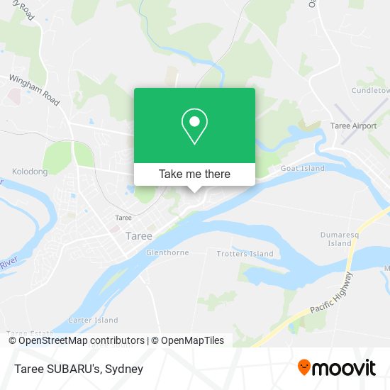 Taree SUBARU's map