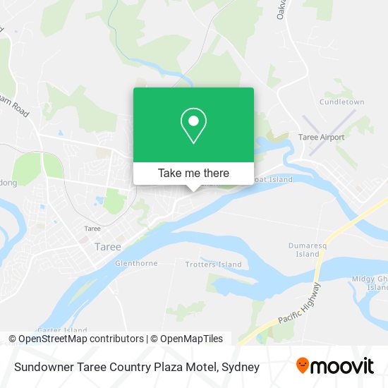 Mapa Sundowner Taree Country Plaza Motel