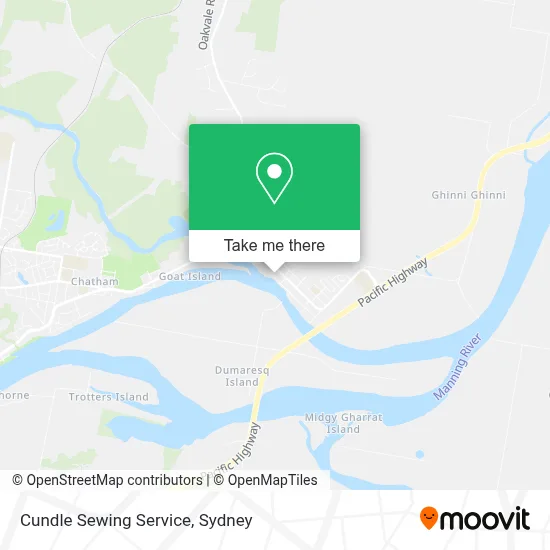 Mapa Cundle Sewing Service