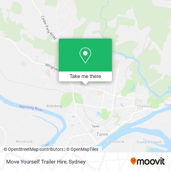 Move Yourself Trailer Hire map