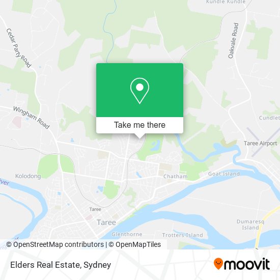 Elders Real Estate map