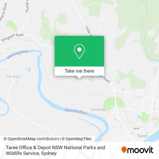Taree Office & Depot NSW National Parks and Wildlife Service map