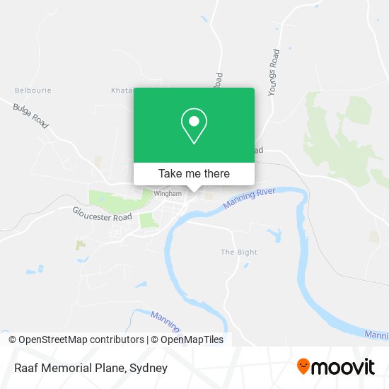 Raaf Memorial Plane map