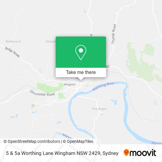 5 & 5a Worthing Lane Wingham NSW 2429 map