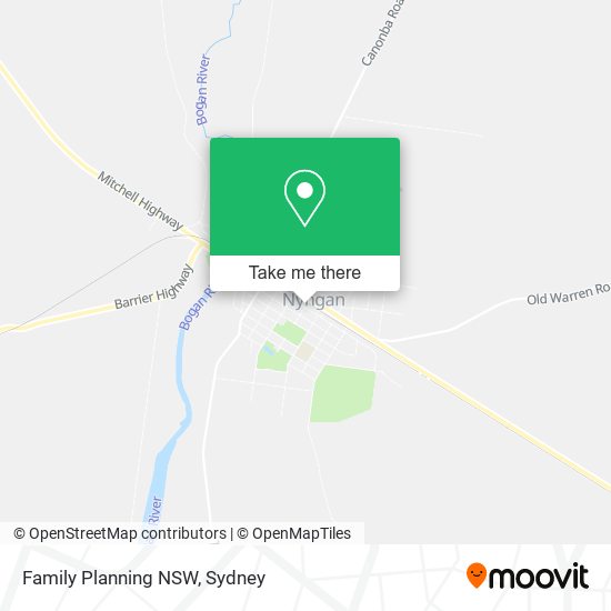 Family Planning NSW map