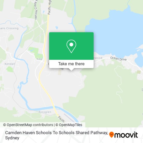 Camden Haven Schools To Schools Shared Pathway map
