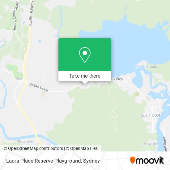 Laura Place Reserve Playground map