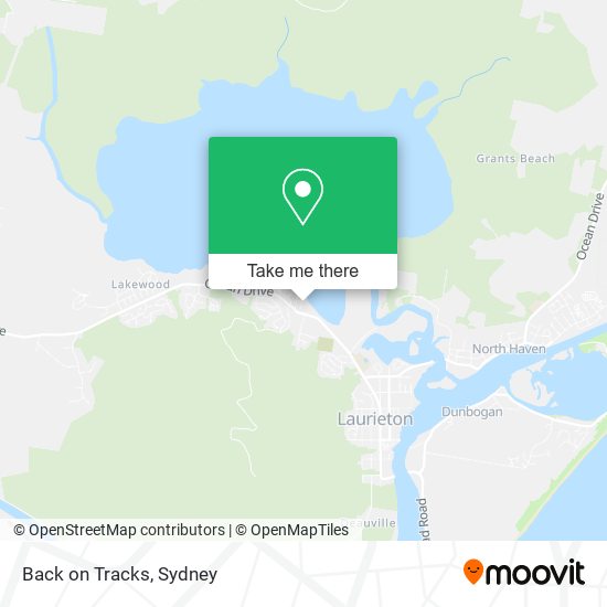 Back on Tracks map