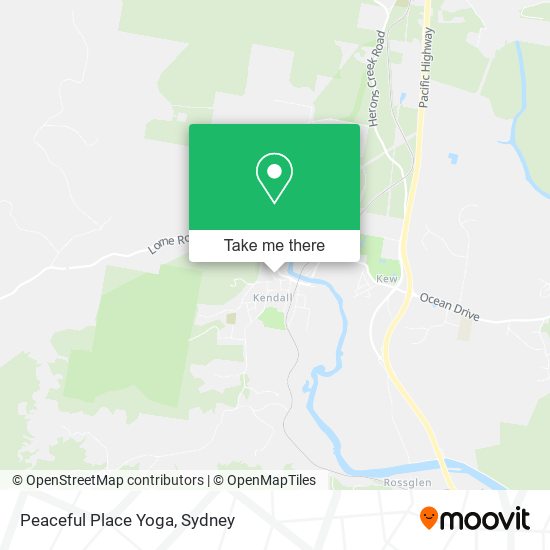 Peaceful Place Yoga map
