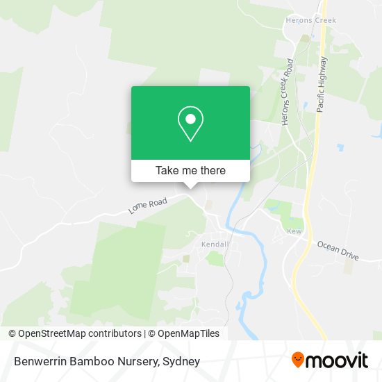 Benwerrin Bamboo Nursery map