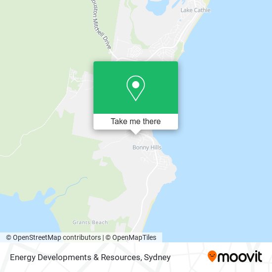 Energy Developments & Resources map