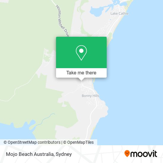 Mojo Beach Australia map