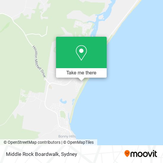 Middle Rock Boardwalk map