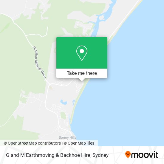 G and M Earthmoving & Backhoe Hire map