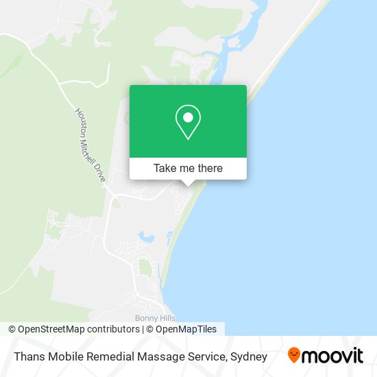 Thans Mobile Remedial Massage Service map