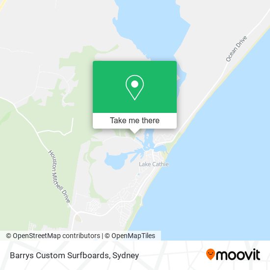 Barrys Custom Surfboards map