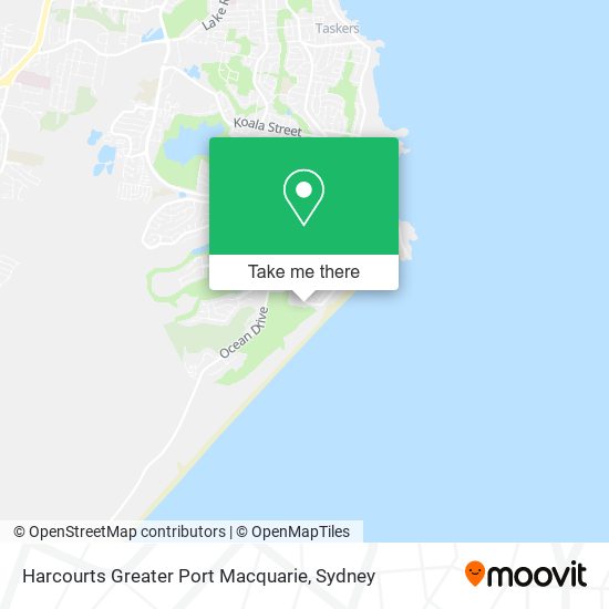 Harcourts Greater Port Macquarie map